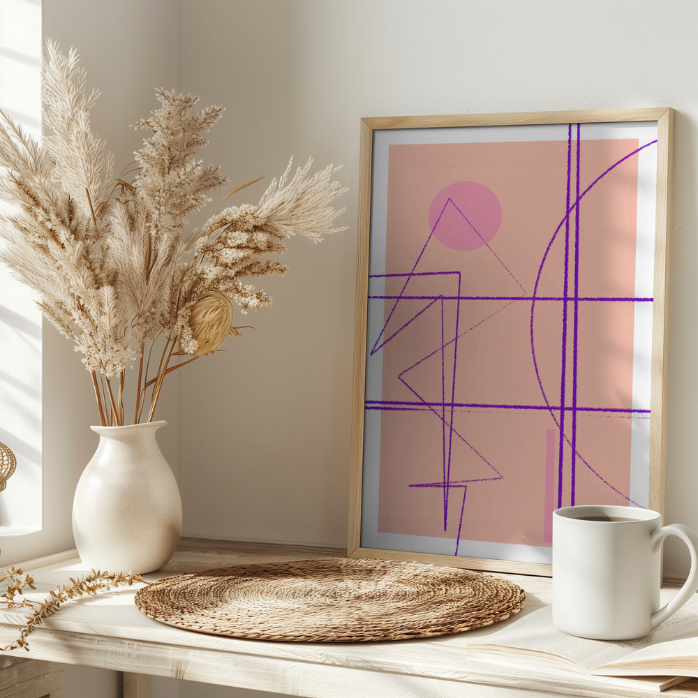 Angular Lines No 14 Poster